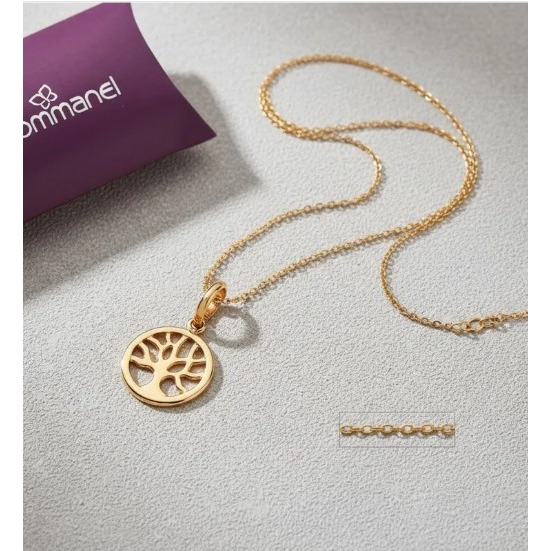 Corrente Feminino Rommanel Pingente Arvore Da Vida Ouro 18k – 50 cm Original Folheada a Ouro Corrente Feminino Rommanel Pingente Arvore Da Vida Ouro 18k – 50 cm Original Folheada a Ouro