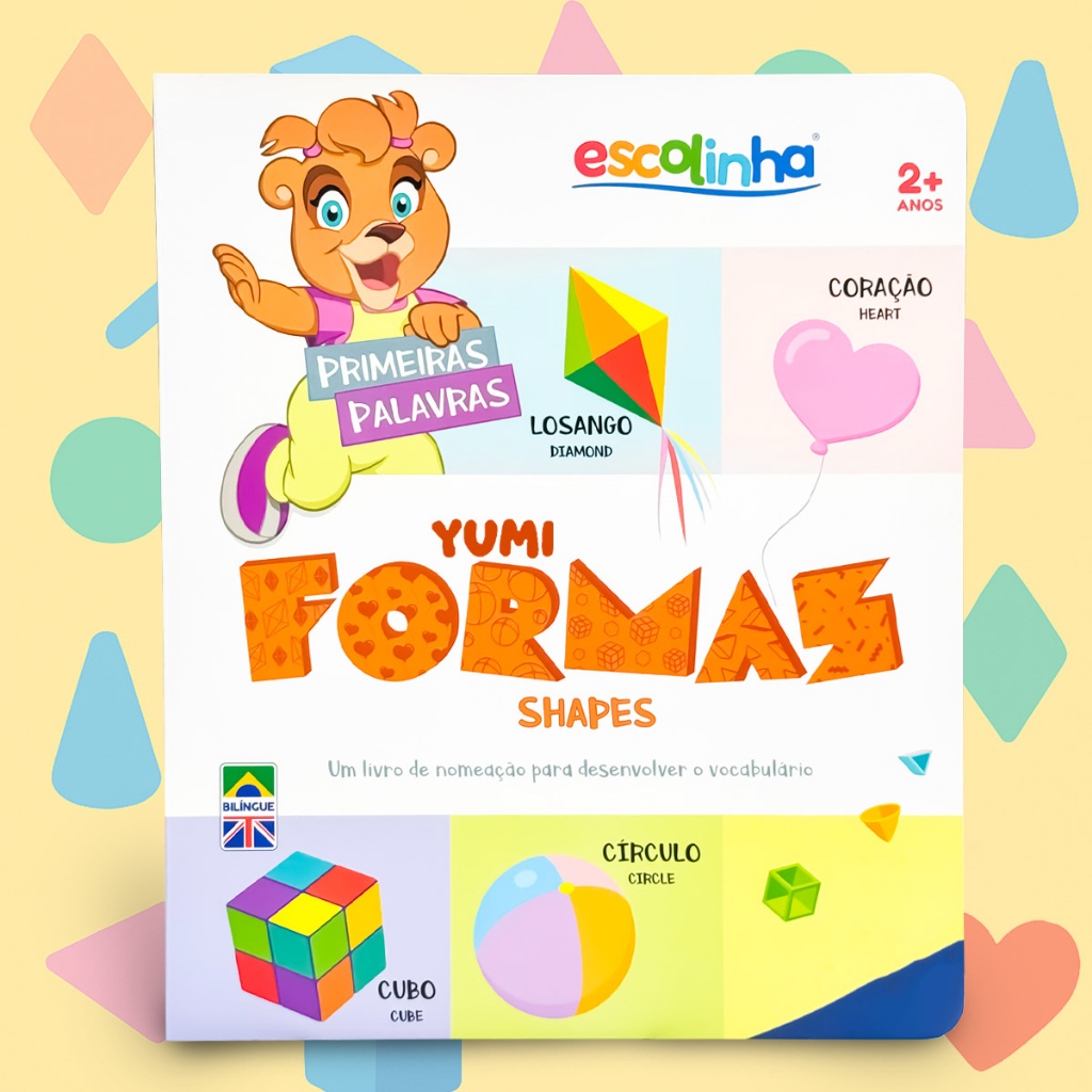 Livro Infantil Bebê Primeiras Palavras Em Inglês E Português Formas Montessori Capa Dura Premium Livro Infantil Bebê Primeiras Palavras Em Inglês E Português Formas Montessori Capa Dura Premium