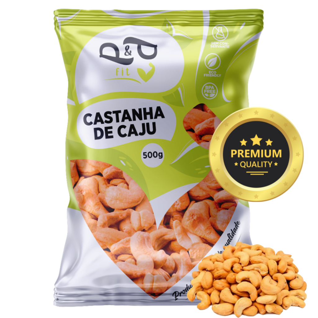 Castanha de Caju W1 INTEIRA Torrada (com ou sem sal) 500g Premium – P&P Castanha de Caju W1 INTEIRA Torrada (com ou sem sal) 500g Premium – P&P