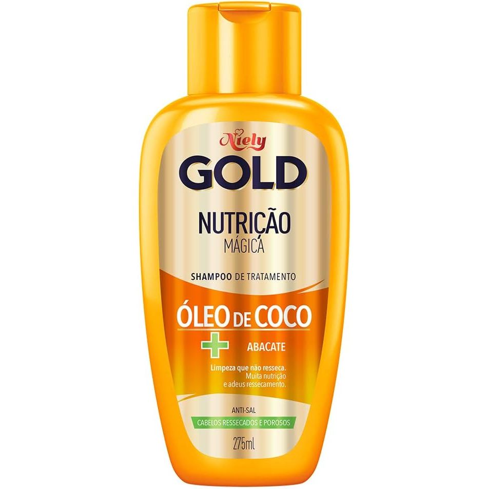 Shampoo Niely Gold Nutrição Mágica Com 275ml Shampoo Niely Gold Nutrição Mágica Com 275ml