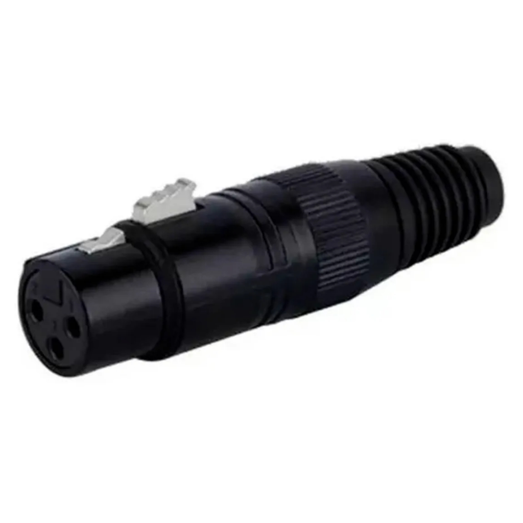 Plug Hx084p Xlr Fêmea Hjh Com Pino Banhado A Ouro Plug Hx084p Xlr Fêmea Hjh Com Pino Banhado A Ouro