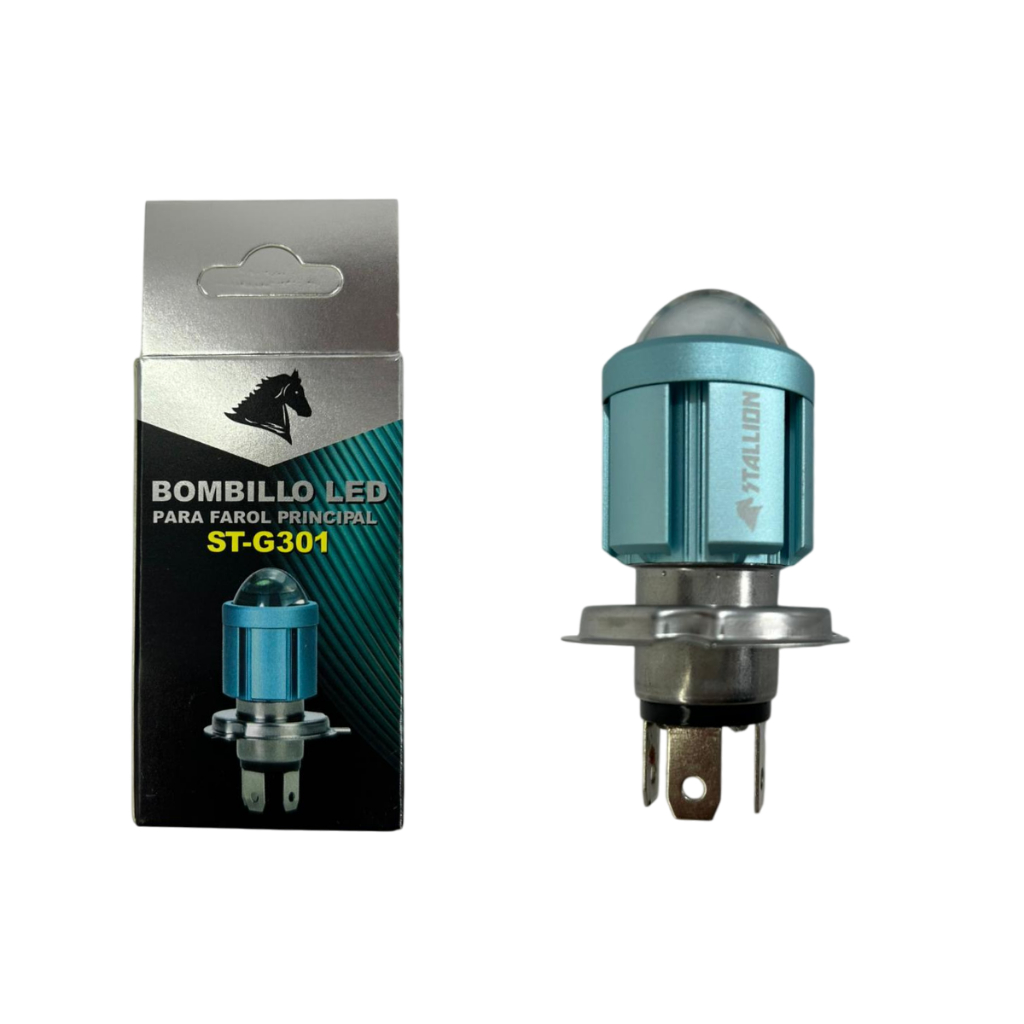 Lâmpada Led H4 Bombillo Para Moto 6500K Stallion 10W Super Branca Lâmpada Led H4 Bombillo Para Moto 6500K Stallion 10W Super Branca