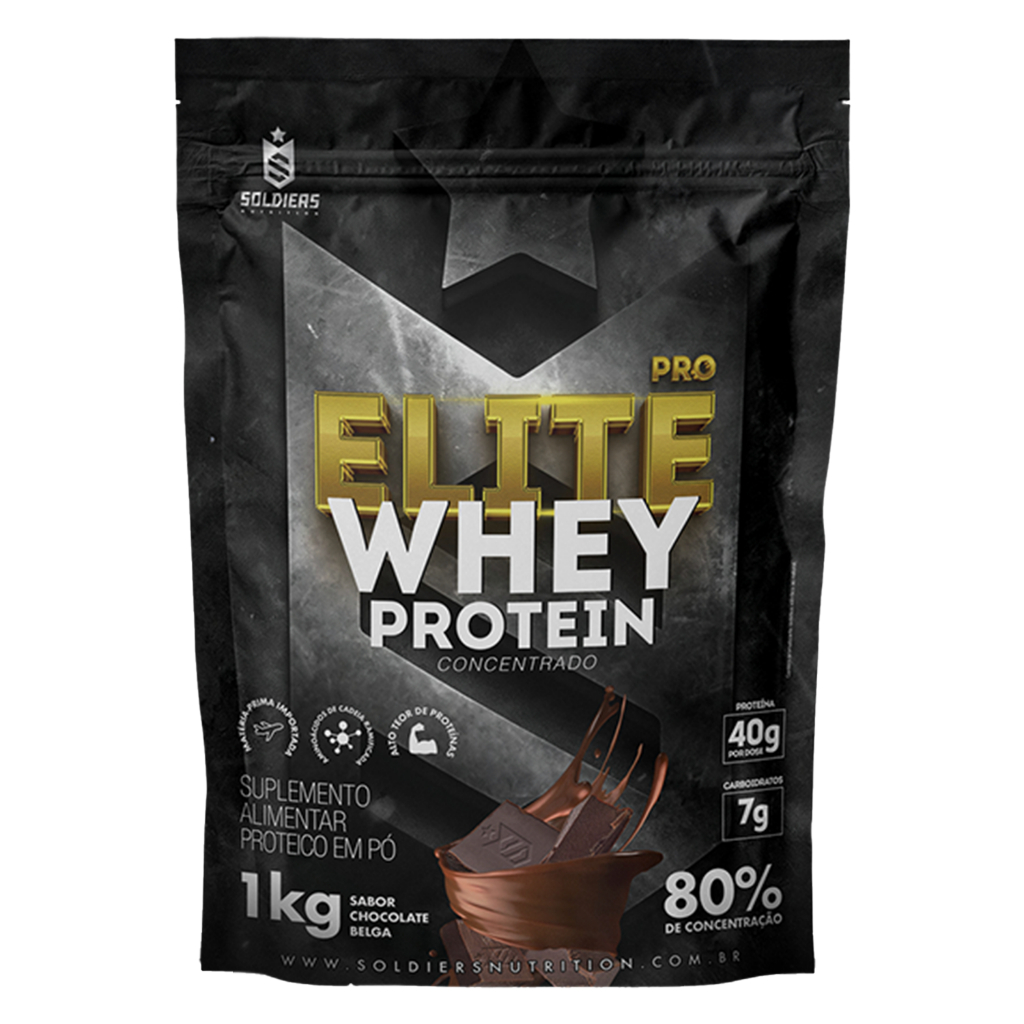 Elite Pro Whey Protein Concentrado 80% 1kg Soldiers Nutrition Suplemento Proteína Muscular Elite Pro Whey Protein Concentrado 80% 1kg Soldiers Nutrition Suplemento Proteína Muscular