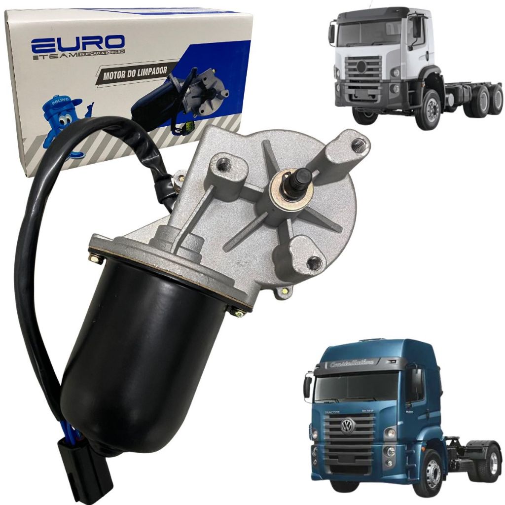 Motor Limpador Do Parabrisa Volkswagen Constellation Até 2013 24v 50w Original Euro Motor Limpador Do Parabrisa Volkswagen Constellation Até 2013 24v 50w Original Euro