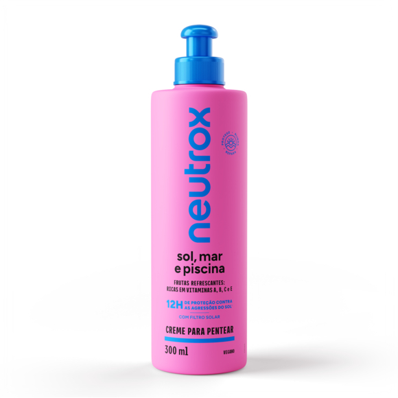 Creme Para Pentear Neutrox Sol Mar E Piscina Com 300ml Creme Para Pentear Neutrox Sol Mar E Piscina Com 300ml