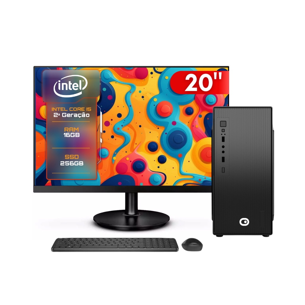 Computador Completo 2Eletro Fast Intel Core i5, 16GB, SSD 256GB, Bivolt, Monitor 20″ LED CD2E-0113FA Computador Completo 2Eletro Fast Intel Core i5, 16GB, SSD 256GB, Bivolt, Monitor 20″ LED CD2E-0113FA