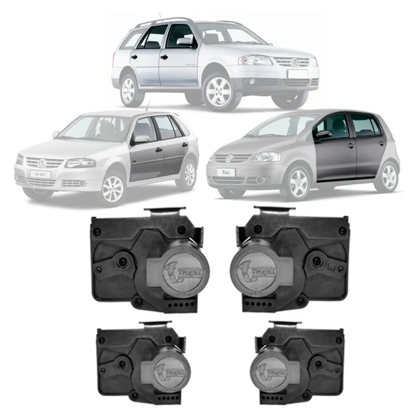 Kit de Trava Elétrica Valeo Fox/Gol G4/Parati 2009 4 Portas Kit de Trava Elétrica Valeo Fox/Gol G4/Parati 2009 4 Portas