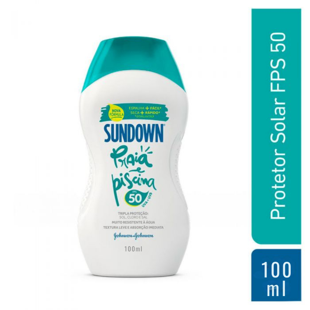 Protetor Solar Sundown FPS50 Praia e Piscina 100ml Protetor Solar Sundown FPS50 Praia e Piscina 100ml