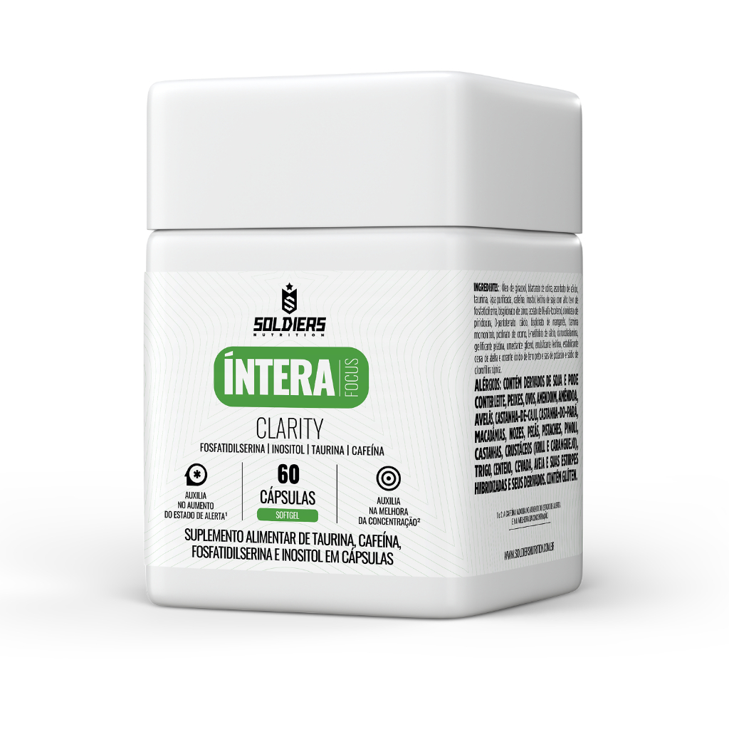 Suplemento Focus Clarity Íntera Foco e Desempenho Cognitivo – Soldiers Nutrition Suplemento Focus Clarity Íntera Foco e Desempenho Cognitivo – Soldiers Nutrition