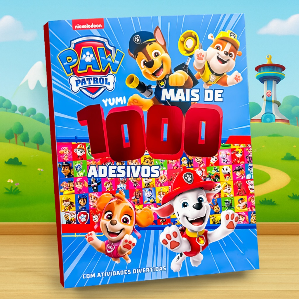 Livro Infantil Educativo Patrulha Canina Mais De 1000 Adesivos Atividades E Desenhos Colorir Livro Infantil Educativo Patrulha Canina Mais De 1000 Adesivos Atividades E Desenhos Colorir