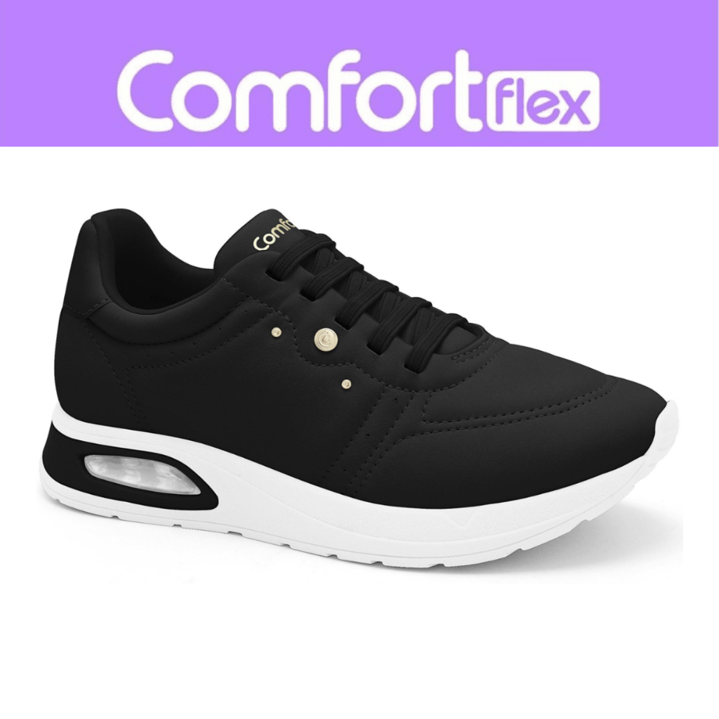 Tênis Feminino Comfortflex Casual Amortecedor Conforto Original Dia a Dia Tênis Feminino Comfortflex Casual Amortecedor Conforto Original Dia a Dia