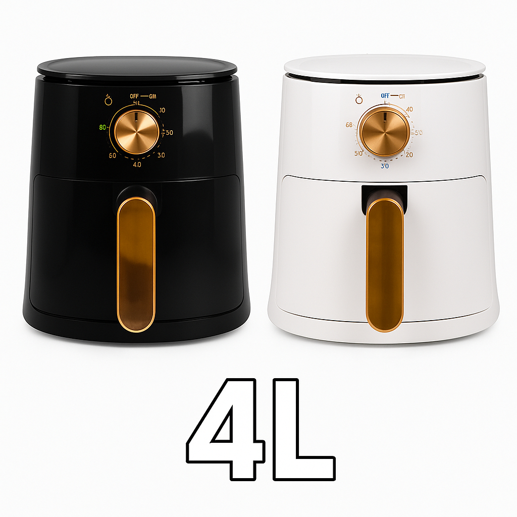 Fritadeira Elétrica Air Fryer 4l Branca/preta 110/220v Fritadeira Elétrica Air Fryer 4l Branca/preta 110/220v