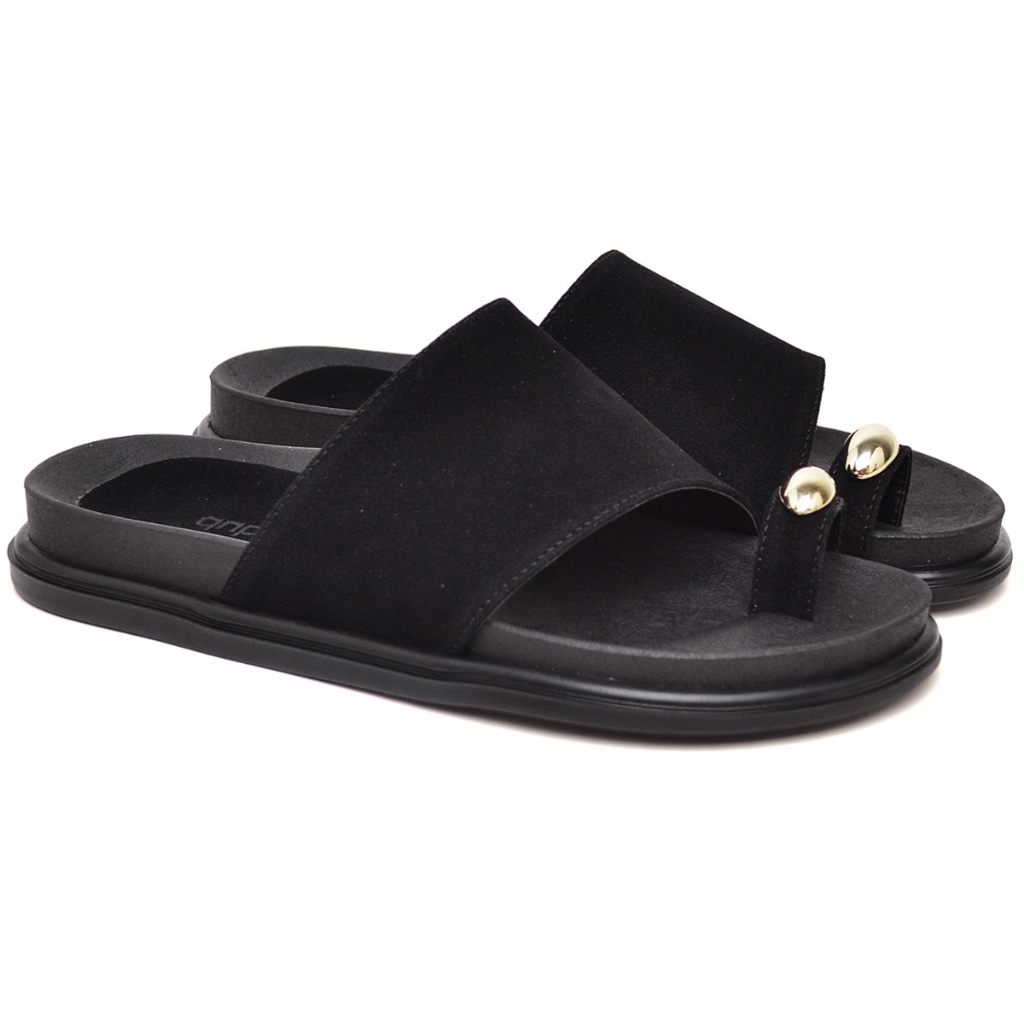 Papete Feminina Detalhes Em Dourado Preto Dubuy Nubia 2096DB Papete Feminina Detalhes Em Dourado Preto Dubuy Nubia 2096DB