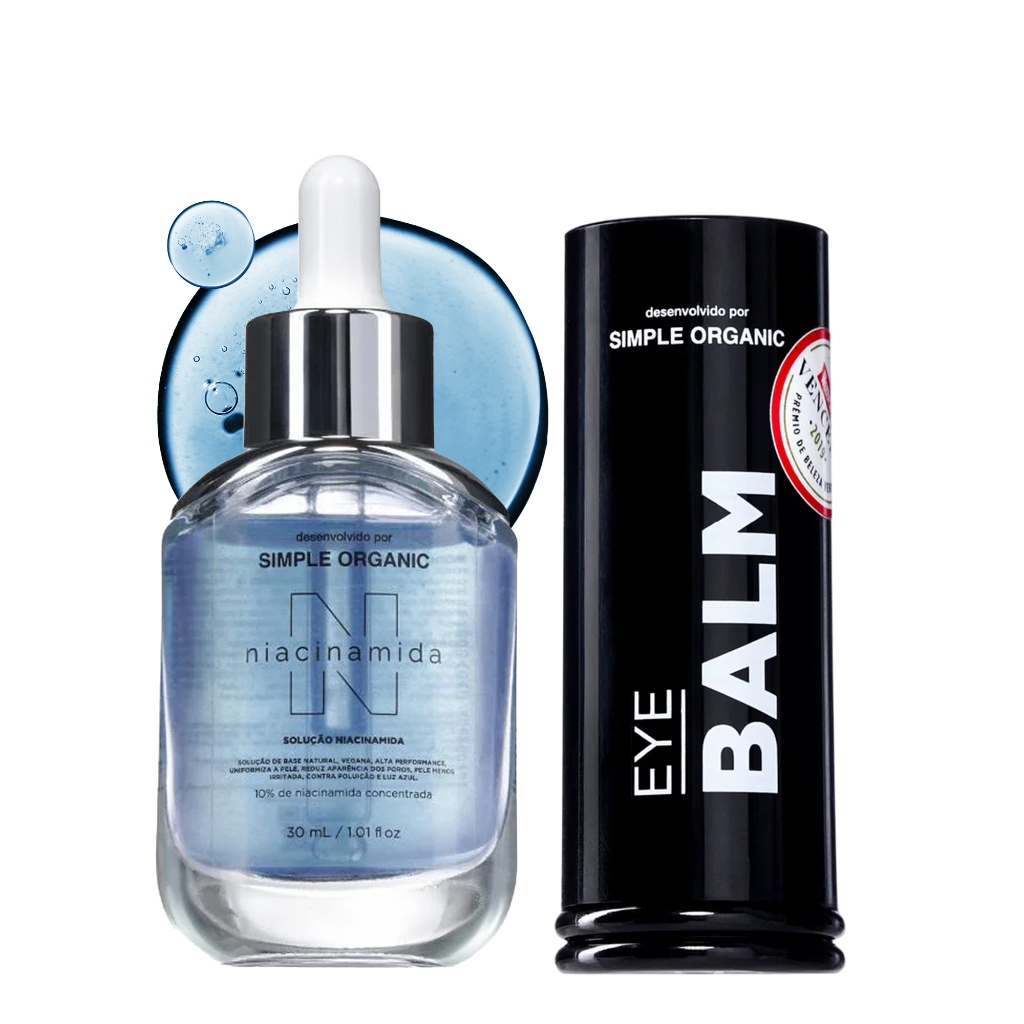 Kit Sérum Solução Niacinamida + Balm De Olhos Simple Organic