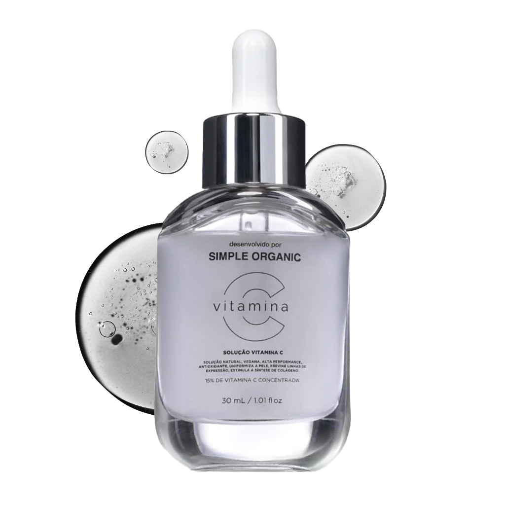 Sérum Solução Vitamina C Todo Tipo De Pele Simple Organic Sérum Solução Vitamina C Todo Tipo De Pele Simple Organic