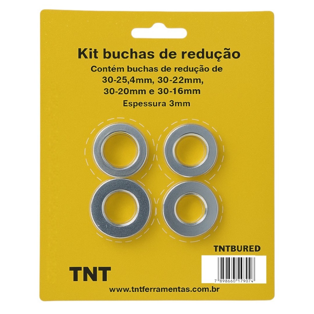 Bucha Redução Para Serra Circular 30mm X 25,4MM , 22MM , 19MM , 16MM Bucha Redução Para Serra Circular 30mm X 25,4MM , 22MM , 19MM , 16MM
