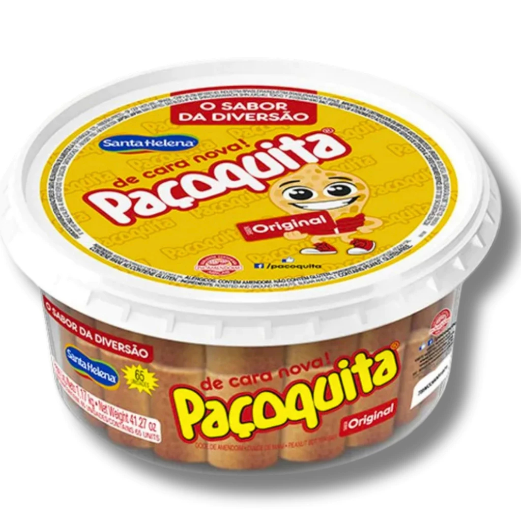 Paçoca Rolha Desembalada Pacoquita C/65 Unidades 1,17kg Santa Helena Pote Econômico Paçoca Rolha Desembalada Pacoquita C/65 Unidades 1,17kg Santa Helena Pote Econômico
