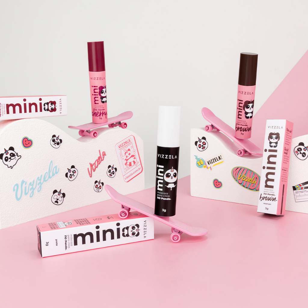 Kit 3 Mini Máscaras Cílios No Panda Volume Definição Vegano Original Vizzela Kit 3 Mini Máscaras Cílios No Panda Volume Definição Vegano Original Vizzela