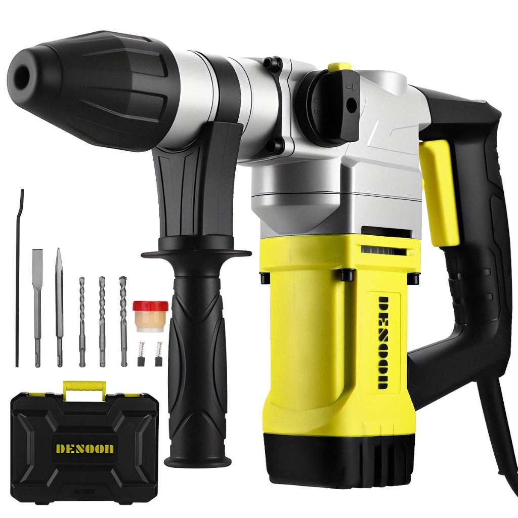 Martelete Rompedor Perfurador Elétrico Martelo Rotativo Furadeira Impacto Com Controle de Vibração E Acessorios Desoon Martelete Rompedor Perfurador Elétrico Martelo Rotativo Furadeira Impacto Com Controle de Vibração E Acessorios Desoon