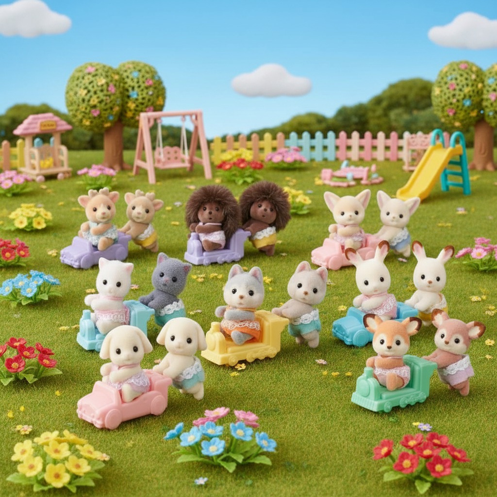Sylvanian Families Conjunto Gêmeos Epoch Sylvanian Families Conjunto Gêmeos Epoch
