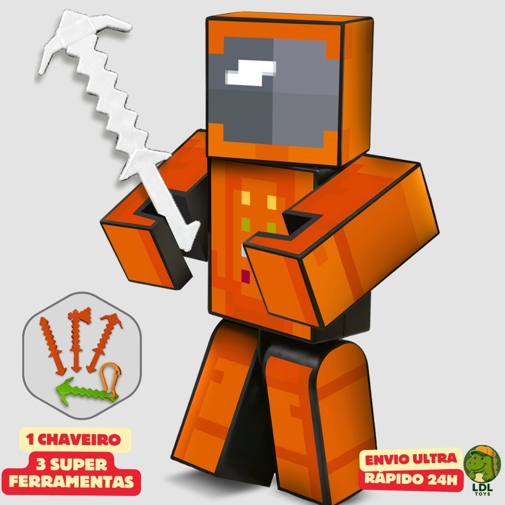 Boneco Zoom Turma do Problems 15cm Articulado Acompanha 3 Ferramentas Youtuber Algazarra Boneco Zoom Turma do Problems 15cm Articulado Acompanha 3 Ferramentas Youtuber Algazarra