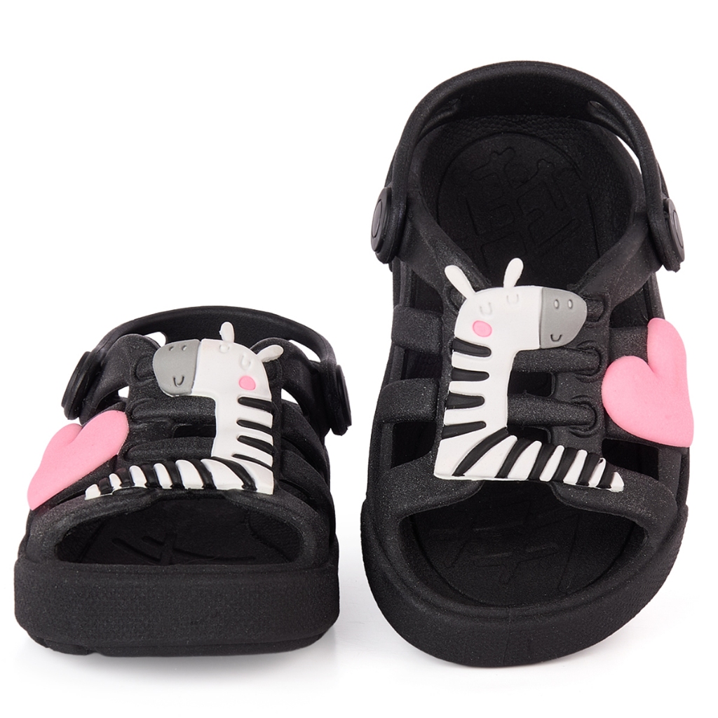 Babuche Sandália Infantil Menina Plugt Zebra Coração Delicado Casual Infantil Moda Inverno Babuche Sandália Infantil Menina Plugt Zebra Coração Delicado Casual Infantil Moda Inverno