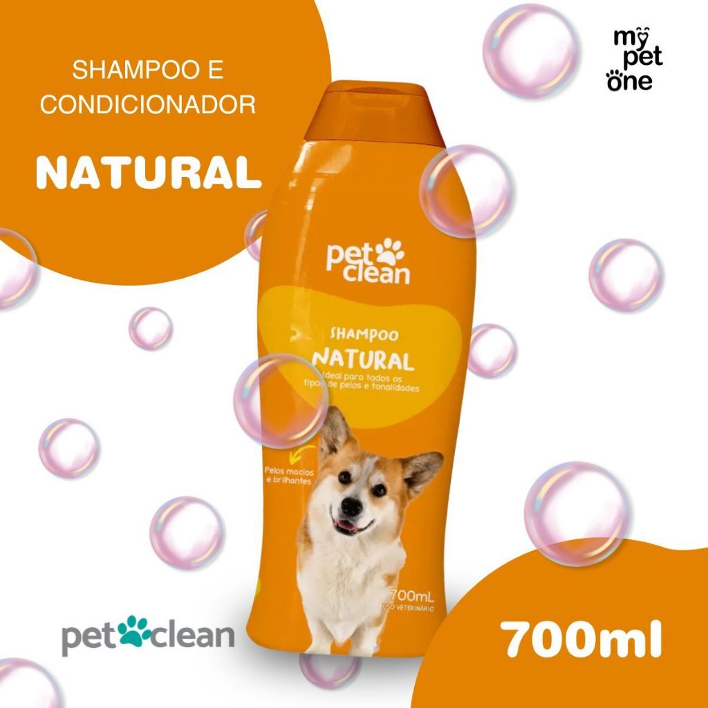Shampoo e Condicionador Pet Clean Natural 2 em 1 – 700ml Shampoo e Condicionador Pet Clean Natural 2 em 1 – 700ml