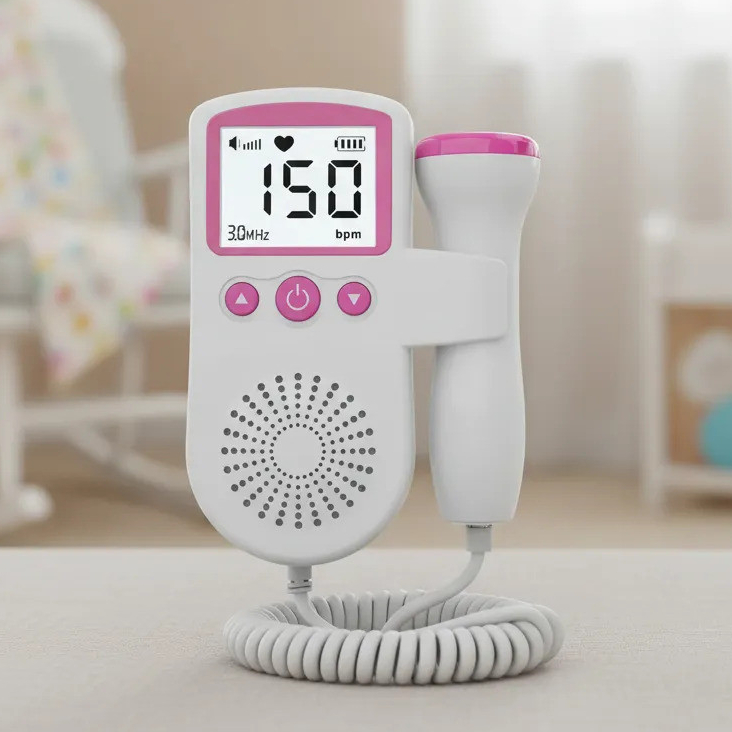 Sonar Fetal Doppler Portátil Monitor Batimentos do Bebê Sonar Fetal Doppler Portátil Monitor Batimentos do Bebê