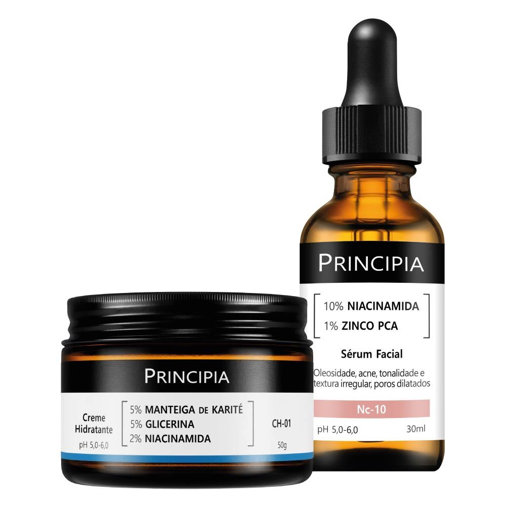 Principia Kit Diário com Niacinamida e Hidratante – Todo Tipo de Pele Dia/Noite Principia Kit Diário com Niacinamida e Hidratante – Todo Tipo de Pele Dia/Noite