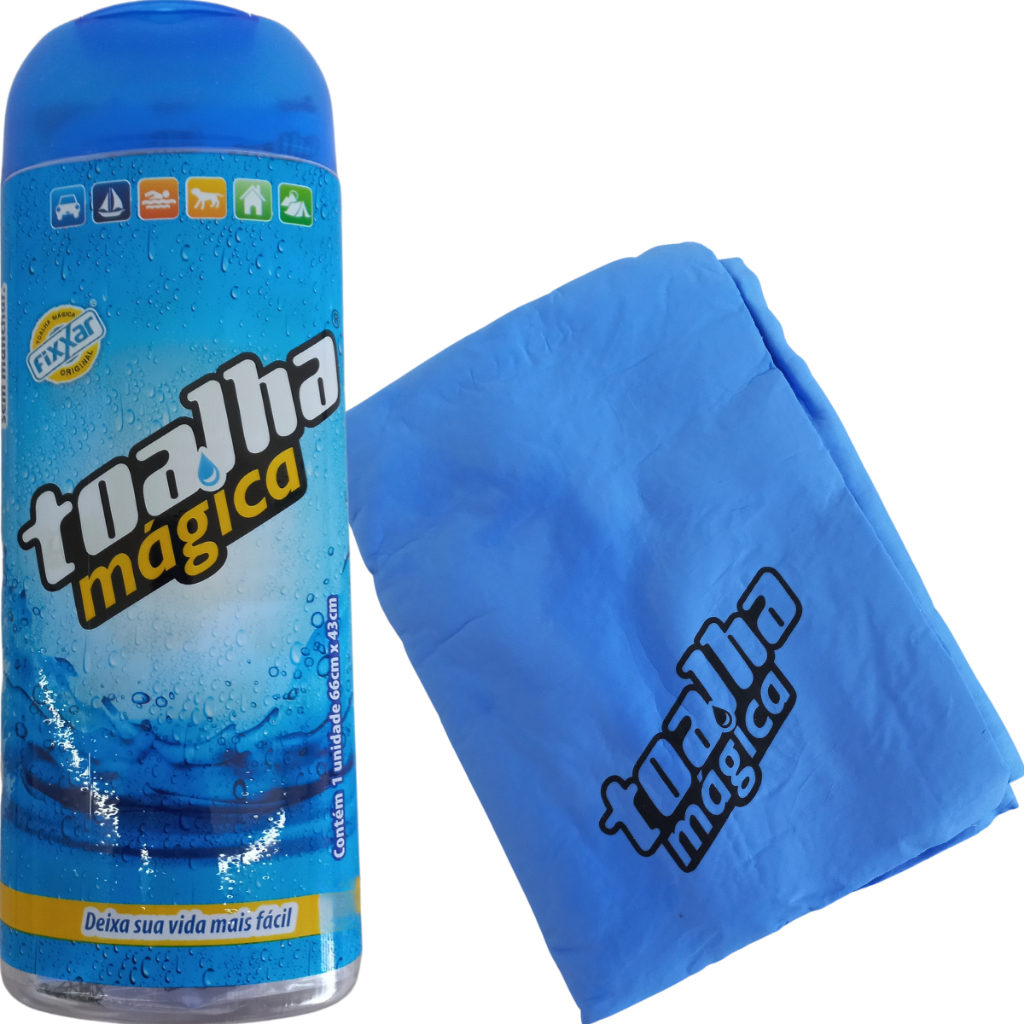 Toalha Mágica Fixxar Original Absorve Água Limpa Seca Carro Toalha Mágica Fixxar Original Absorve Água Limpa Seca Carro