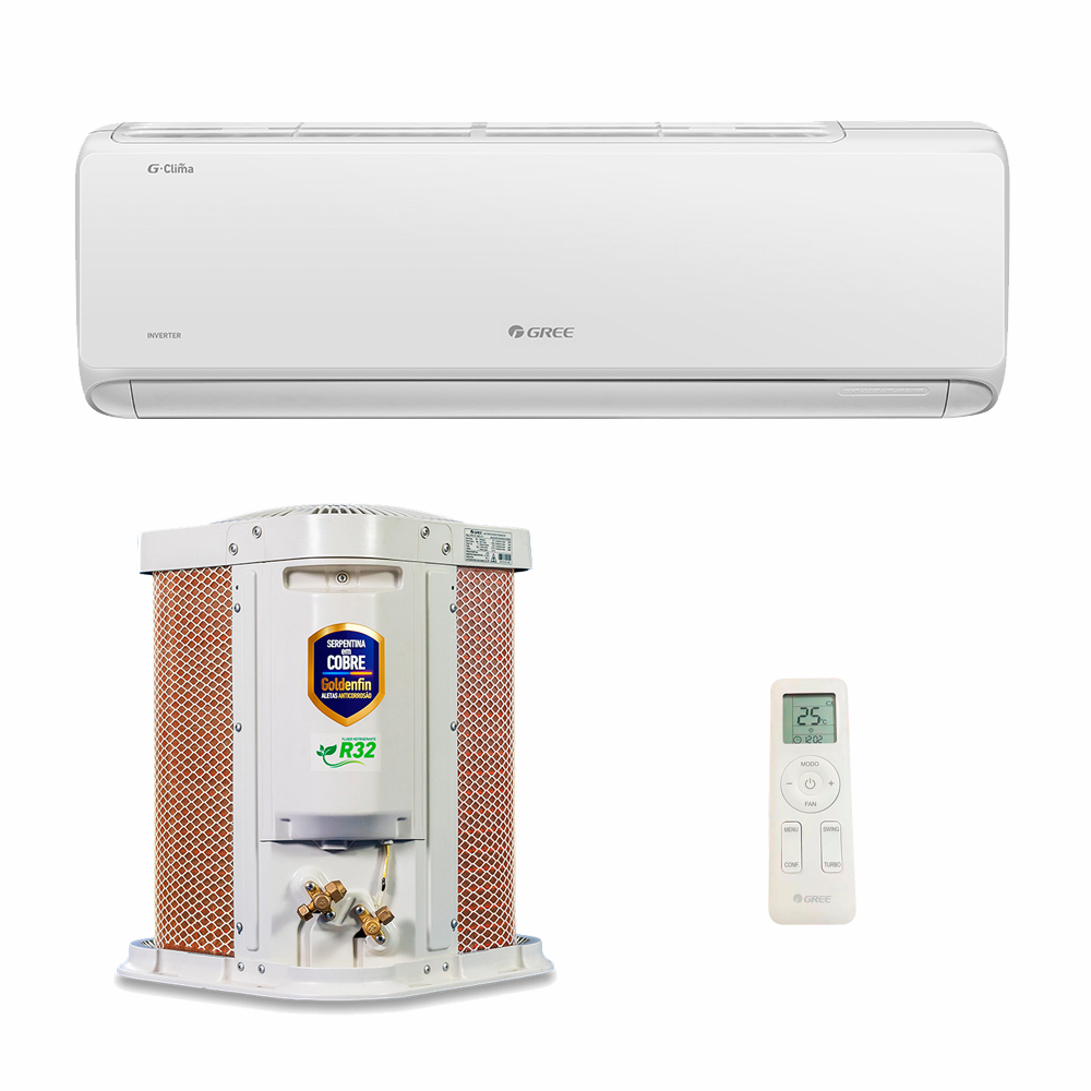 Ar Condicionado Split Hi-Wall Inverter G-Clima Gree 18.000 Btus Frio 220V Ar Condicionado Split Hi-Wall Inverter G-Clima Gree 18.000 Btus Frio 220V