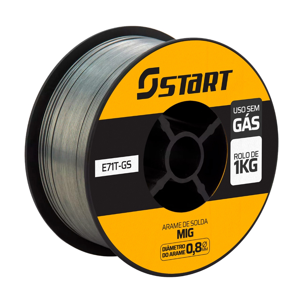Arame De Solda Mig Para Uso Sem Gás 0,8mm 1kg Arame De Solda Mig Para Uso Sem Gás 0,8mm 1kg