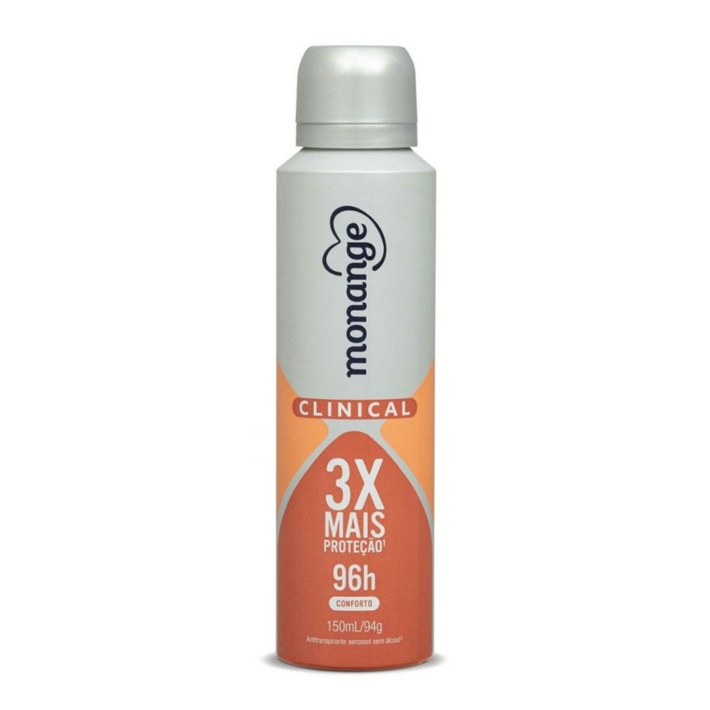 Desodorante Antitranspirante Monange Aerossol Clinical Conforto Com 150ml Desodorante Antitranspirante Monange Aerossol Clinical Conforto Com 150ml