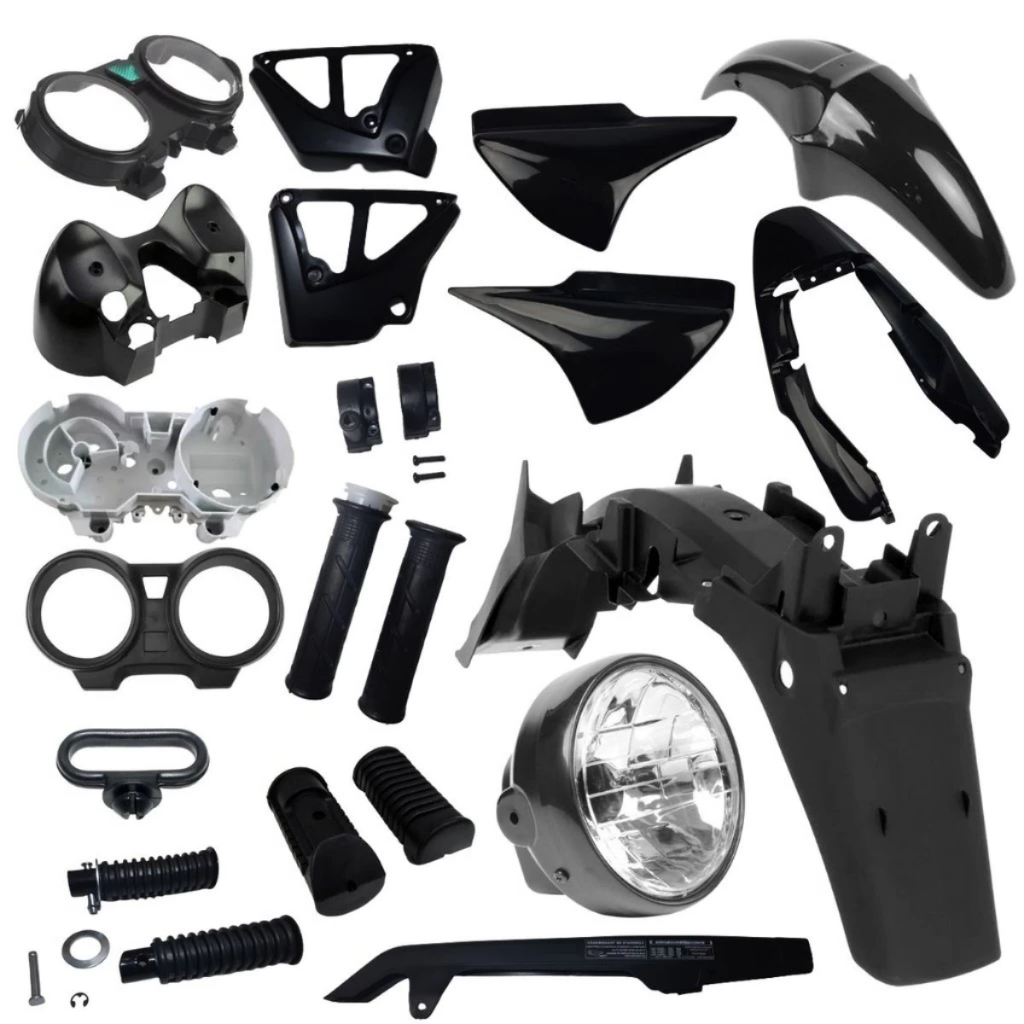 Kit Carenagem Plástico CG 150 Titan 2004 até 2008 Wester Painel Farol Paralama Traseiro Kit Carenagem Plástico CG 150 Titan 2004 até 2008 Wester Painel Farol Paralama Traseiro