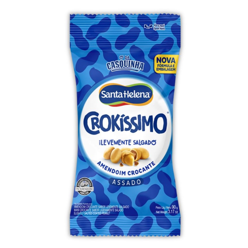 Crokíssimo Amendoim Crocante Sabor Levemente Salgado 90G Crokíssimo Amendoim Crocante Sabor Levemente Salgado 90G