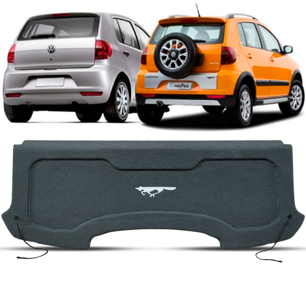 Tampão Porta Malas Fox Crossfox 2003 A 2019 Carpete Grafite