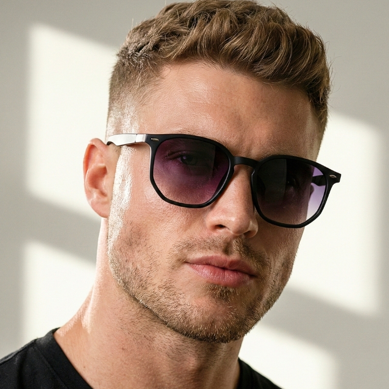 Oculos de Sol Hexagonal Preto Degrade Premium Original Classico Elegante uv400 Masculino Feminino Oculos de Sol Hexagonal Preto Degrade Premium Original Classico Elegante uv400 Masculino Feminino