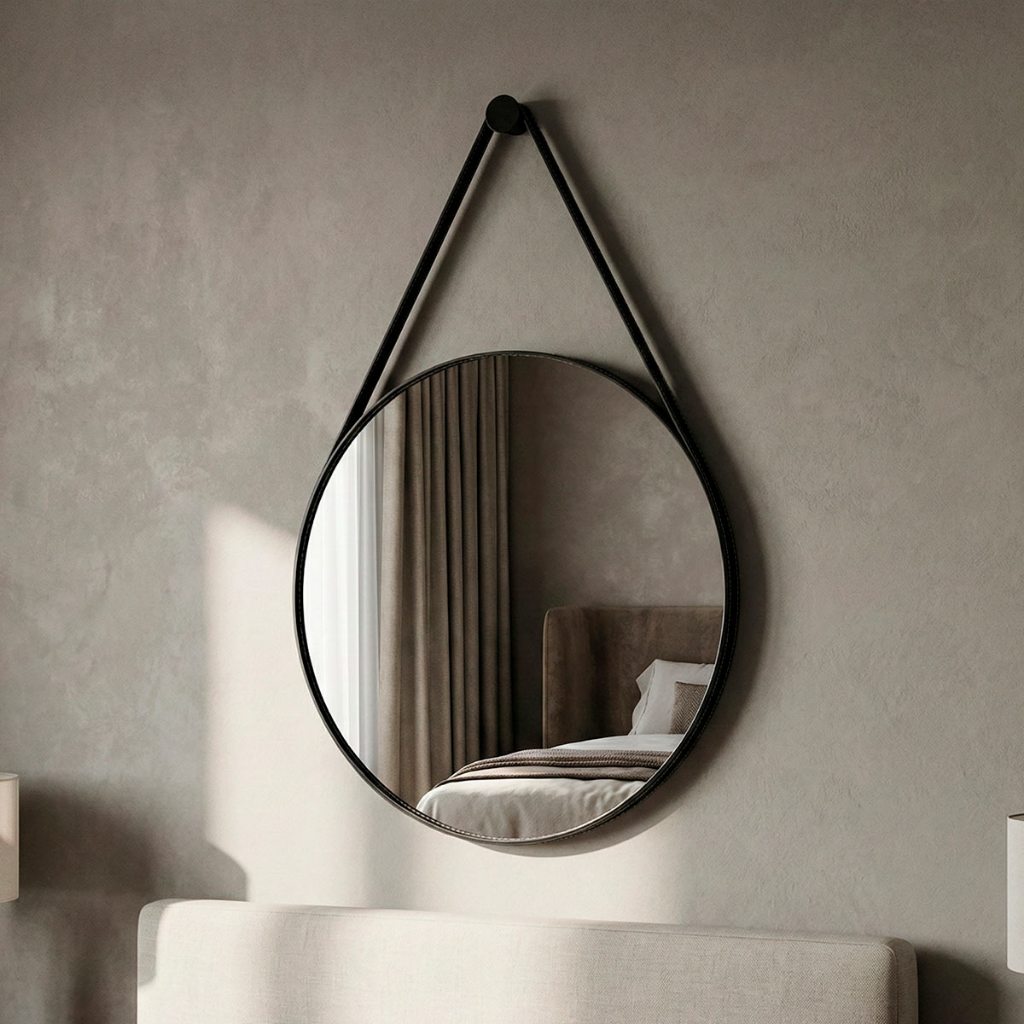 Espelho Adnet Suspenso 60cm Redondo Decorativo Alça de Couro + Pino Pendurador – Casa Domo Espelho Adnet Suspenso 60cm Redondo Decorativo Alça de Couro + Pino Pendurador – Casa Domo