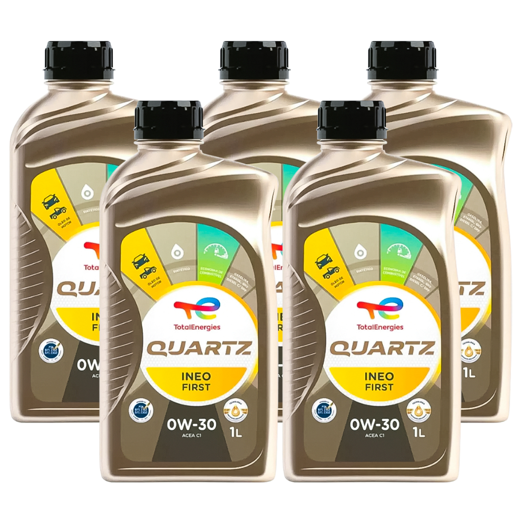 Kit 5 Óleos Sintético 0w30 Quartz Ineo First Kit 5 Óleos Sintético 0w30 Quartz Ineo First