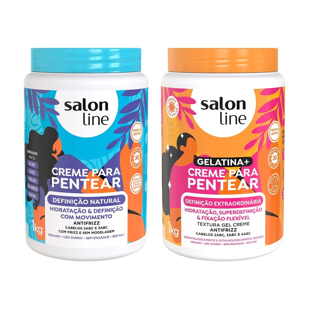 Kit Definição Natural e Extraordinária com 2 Cremes para Pentear Kit Definição Natural e Extraordinária com 2 Cremes para Pentear