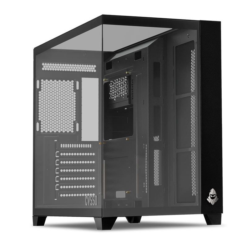 Gabinete Gamer Mancer CV550, Mid-Tower, Lateral de Vidro, Preto, MCR-CV550-BK Gabinete Gamer Mancer CV550, Mid-Tower, Lateral de Vidro, Preto, MCR-CV550-BK