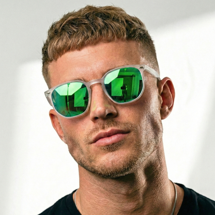 Óculos de Sol Tulum Branco Espelhado Camaleão Hexagonal Premium uv400 Feminino Masculino Óculos de Sol Tulum Branco Espelhado Camaleão Hexagonal Premium uv400 Feminino Masculino