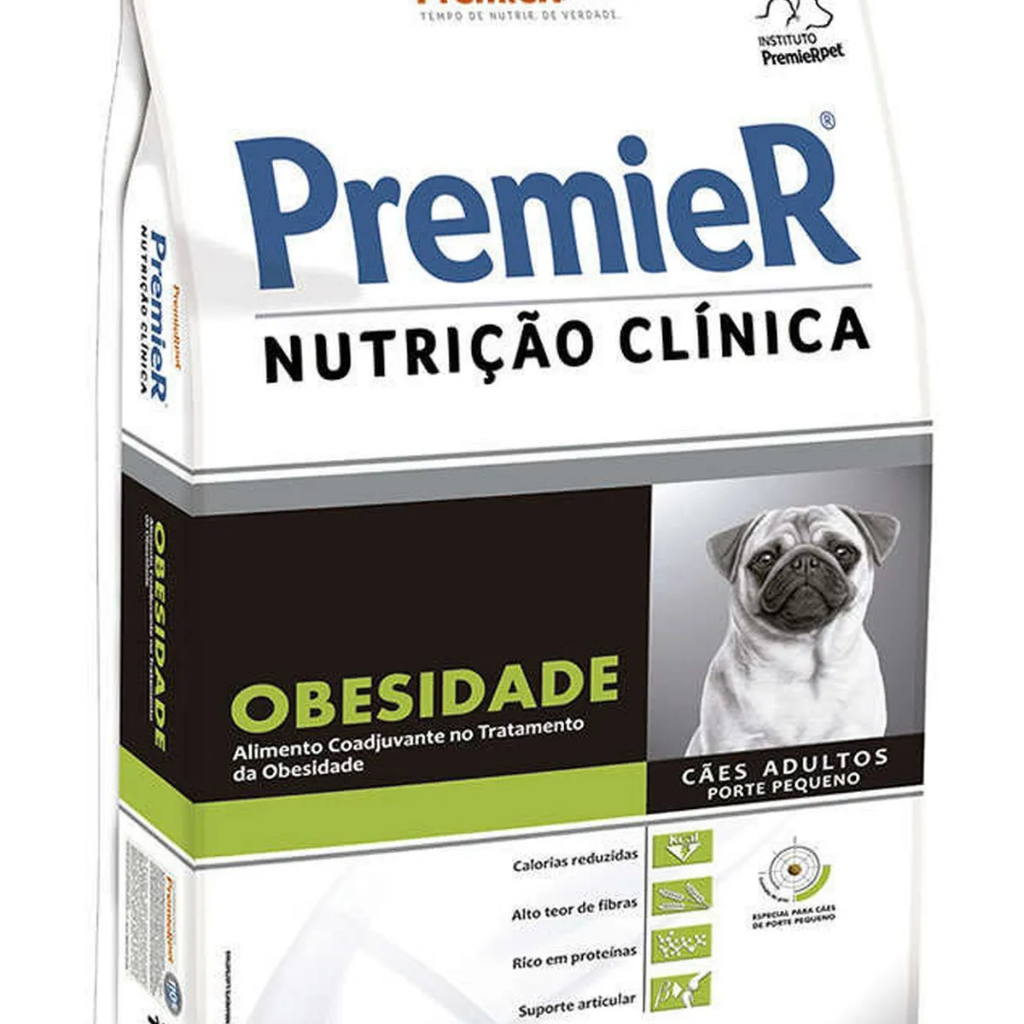 Ração Nutrição Clínica Obesidade Cães Adultos Pequeno Porte 2kg Premier Ração Nutrição Clínica Obesidade Cães Adultos Pequeno Porte 2kg Premier