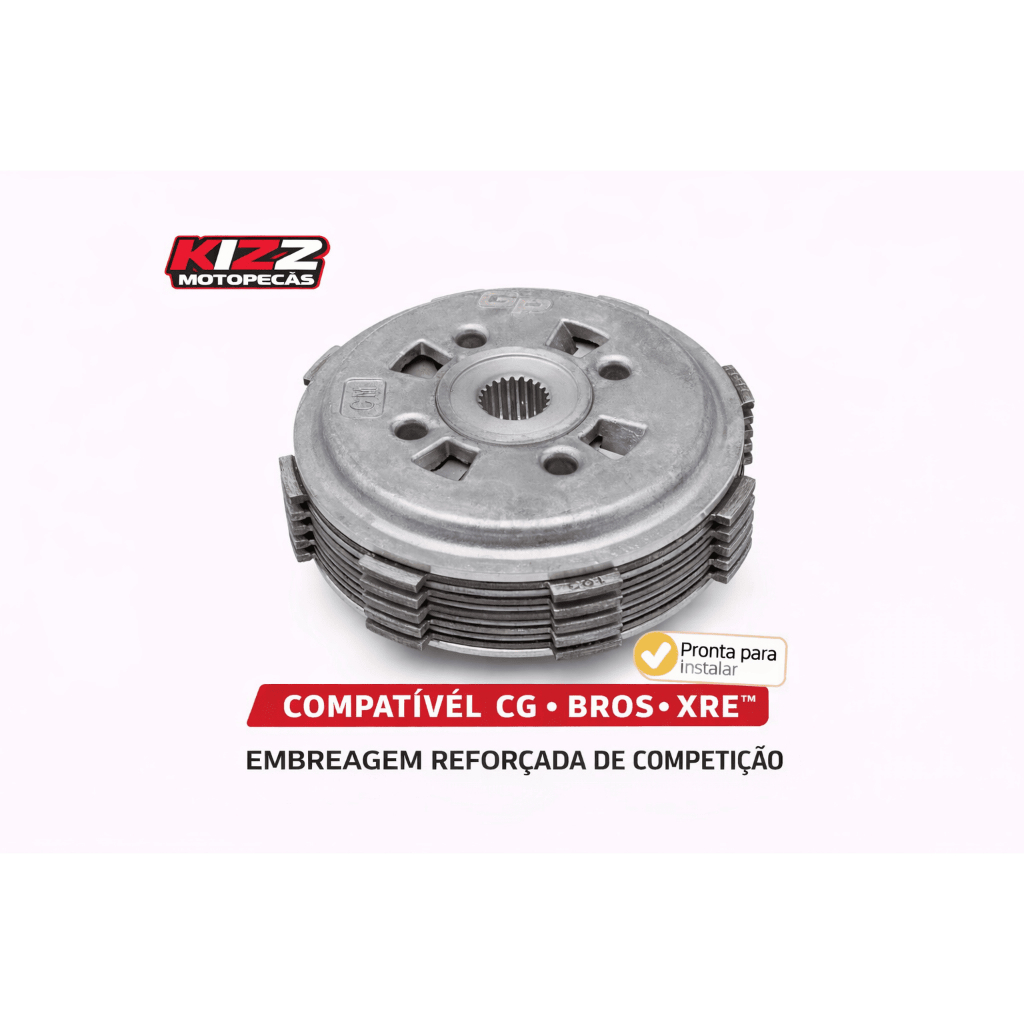 Embreagem Competição Gp7 Cg 150 04/15 Bros 150 06/15 Cg 125 09/18 Bros 125 13/ Cg Bros 160 15 Xre Embreagem Competição Gp7 Cg 150 04/15 Bros 150 06/15 Cg 125 09/18 Bros 125 13/ Cg Bros 160 15 Xre