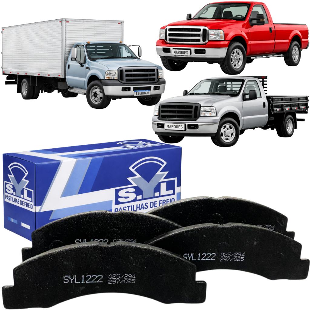 Pastilha De Freio Dianteiro S.y.l Ford F-250, F-350, F-4000 Pastilha De Freio Dianteiro S.y.l Ford F-250, F-350, F-4000