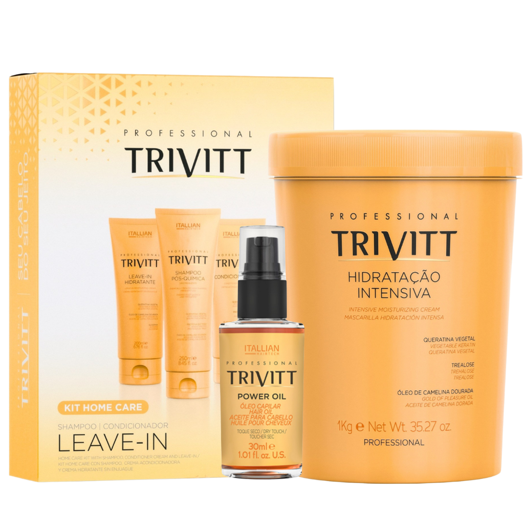 Kit Manutenção Trivitt Mascara 1kg Power Oil Itallian Color Kit Manutenção Trivitt Mascara 1kg Power Oil Itallian Color