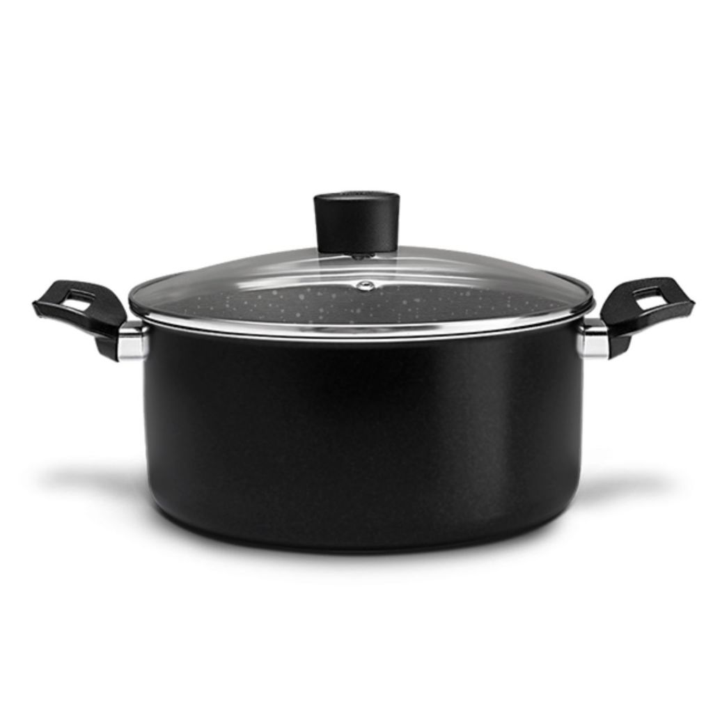 Caçarola com Tampa Brinox Ceramic Life Naturalle Ø24cm 4,3L Preto Ebony Caçarola com Tampa Brinox Ceramic Life Naturalle Ø24cm 4,3L Preto Ebony