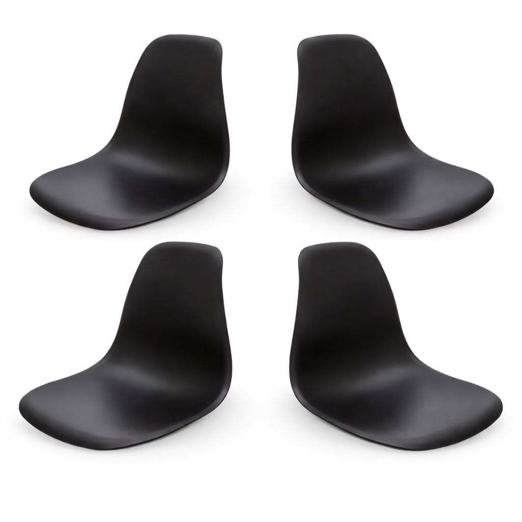 Kit 4 Assento Reposição Cadeira Eames DSW Somente Assentos Kit 4 Assento Reposição Cadeira Eames DSW Somente Assentos