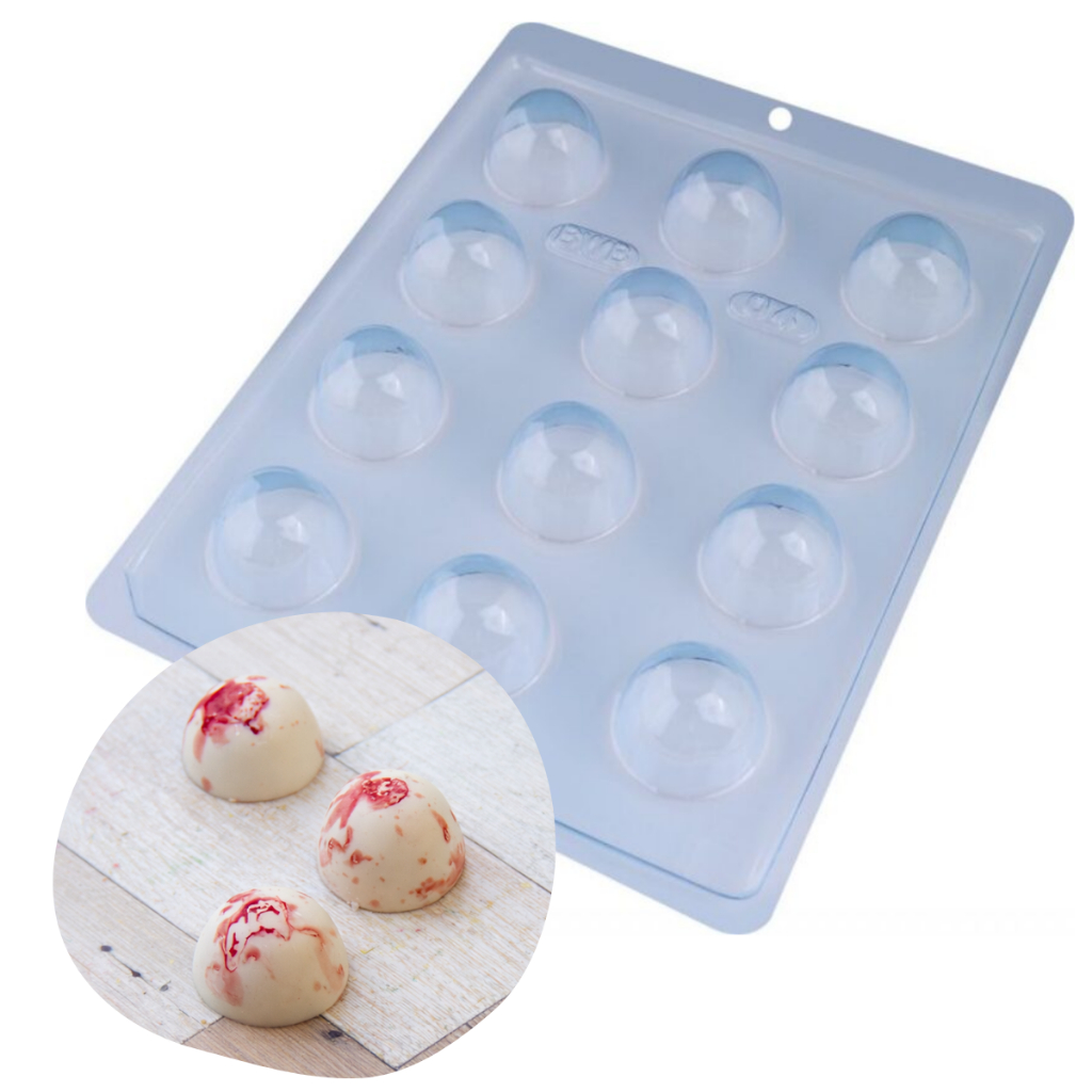 Forma Simples Cereja Lisa Código: 4 C/12 Cavidades BWB Trufas e Bombons Forma Simples Cereja Lisa Código: 4 C/12 Cavidades BWB Trufas e Bombons