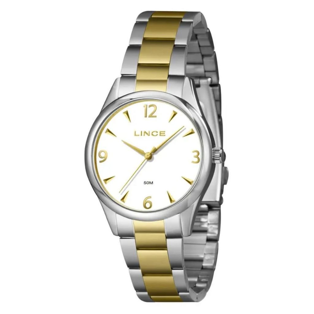 RELÓGIO LINCE FEMININO DOURADO E PRATA LRTJ169L36 B2SK RELÓGIO LINCE FEMININO DOURADO E PRATA LRTJ169L36 B2SK